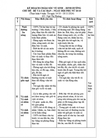 KH CS GD Bản thân Lớn H