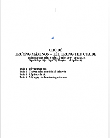 KHCSGD CĐ Trường mầm non- mạo