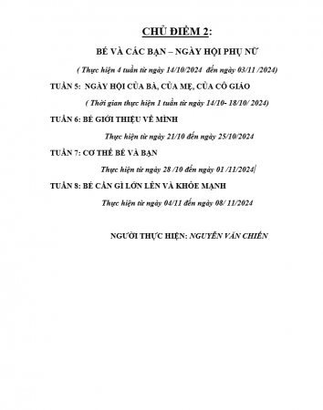 khgd  CHỦ ĐIỂM 2