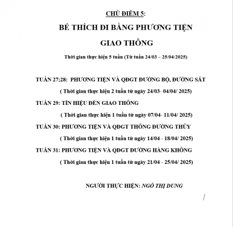 Chủ điểm giao thông