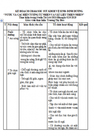 KHCSGD MTGD CHỦ ĐỀ NƯỚC VÀ HTTN NGA 4E