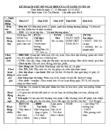 Gia đình tuần 10 bé E