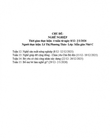 Mục tiêu nghề nghiệp 4C