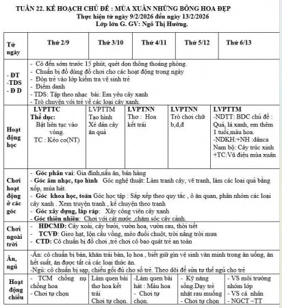 KHT 22 thực vật Hường Lớn G