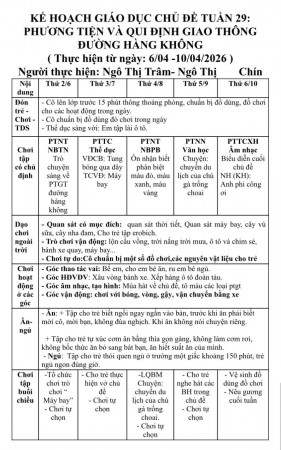 KHT29 PTGT ĐƯỜNG HÀNG KHÔNG TRẺ C TRÂM