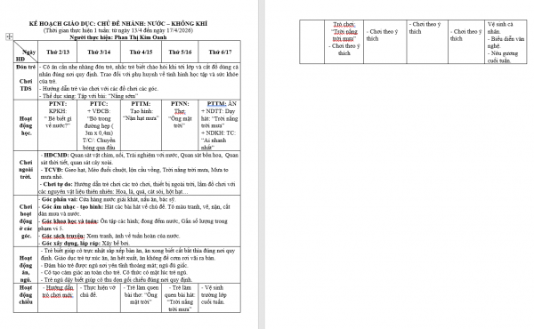 KHGD. NƯỚC-KHÔNG KHÍ.OANH.BÉ E.TUẦN 30