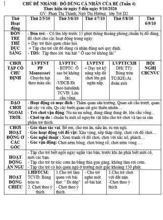 KHT4,ĐỒ CHƠI CỦA BÉ,HƯỜNG