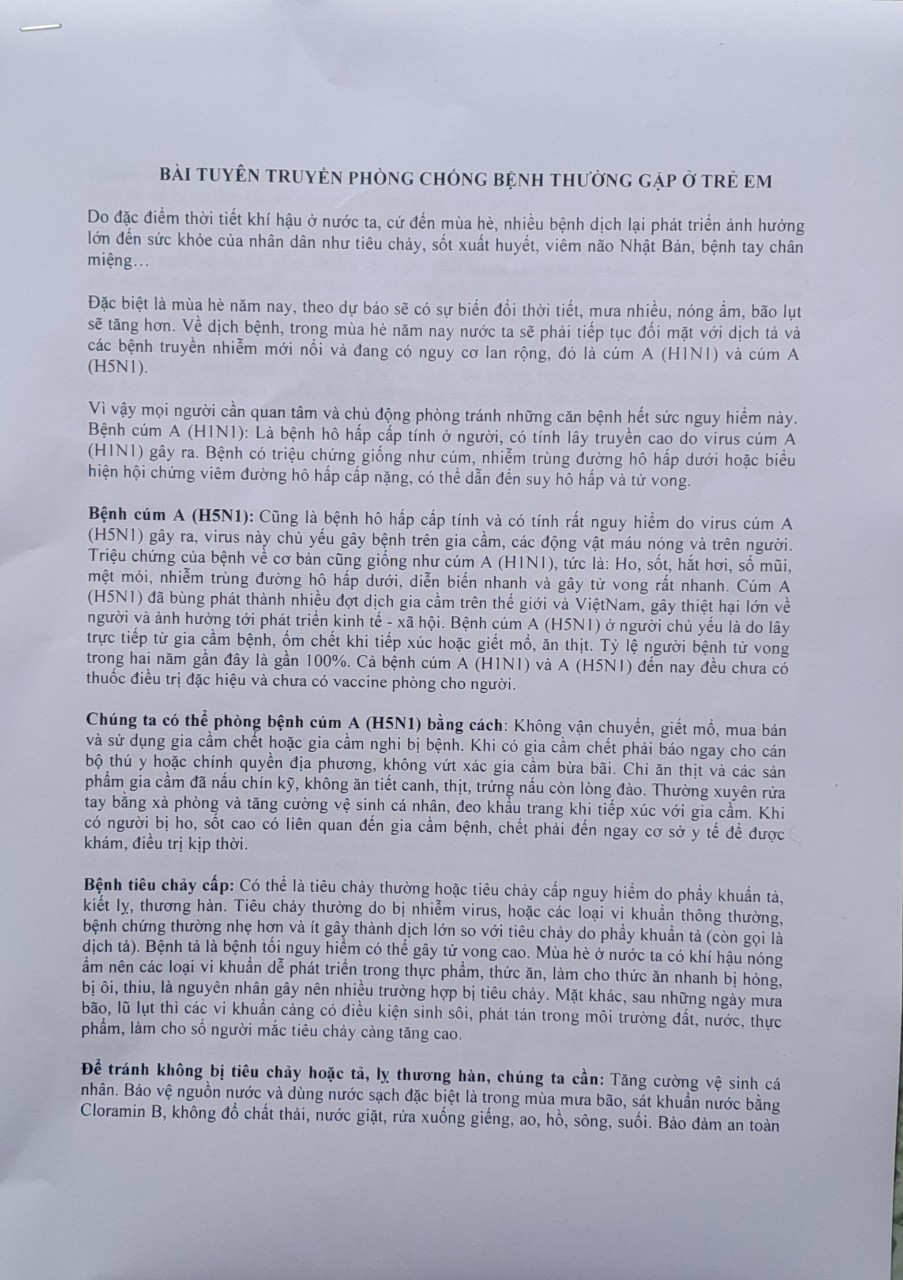 Bai viet tuyên truyen dau nam hoc