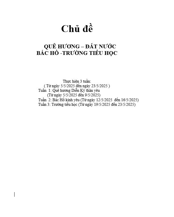 MT KH Quê hương 5h