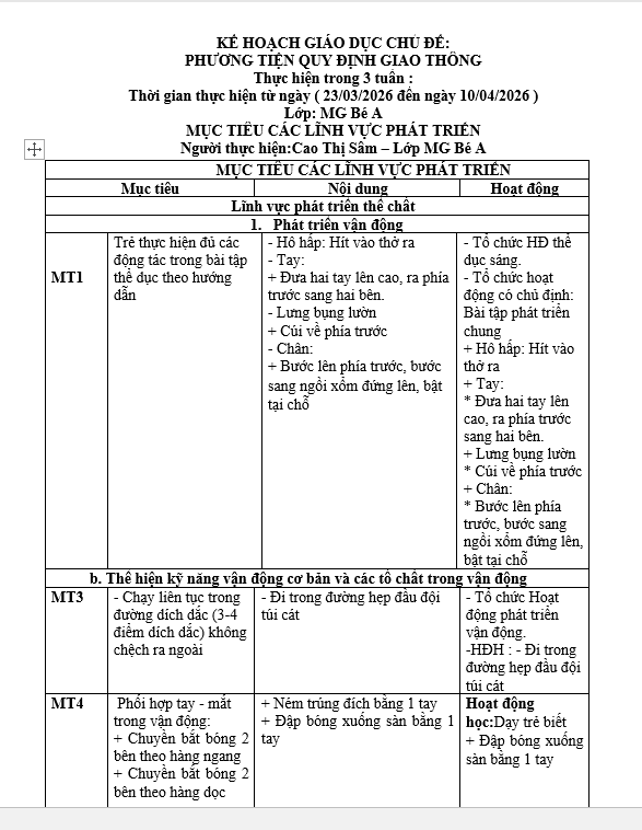 MỤC TIÊU GIAO THÔNG 25  26 SÂM