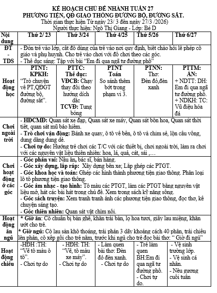 KHT 27,Phương tiện quy định giao thông đường bộ ,đường sắt,bé d ,giang
