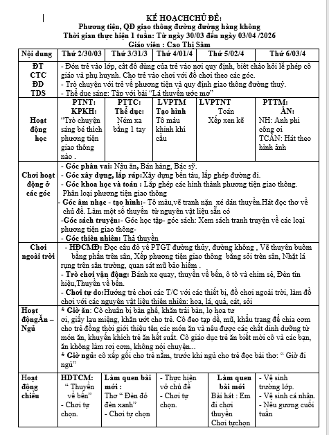 KHT 28 GIAO THÔNG SÂM