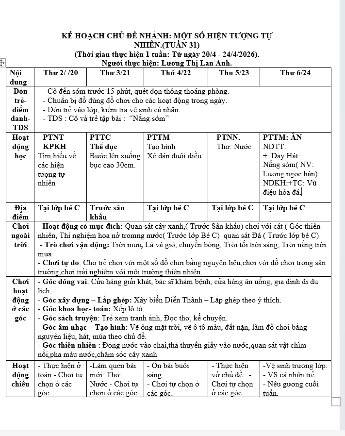 MỘT SỐ HIỆN TƯỢNG TỰ NHIÊN