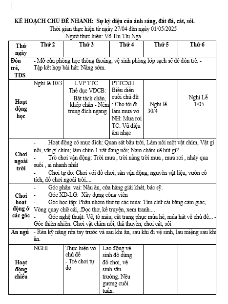 KHT 32 Chủ đề NHTTN LỚN D CÔ NGA