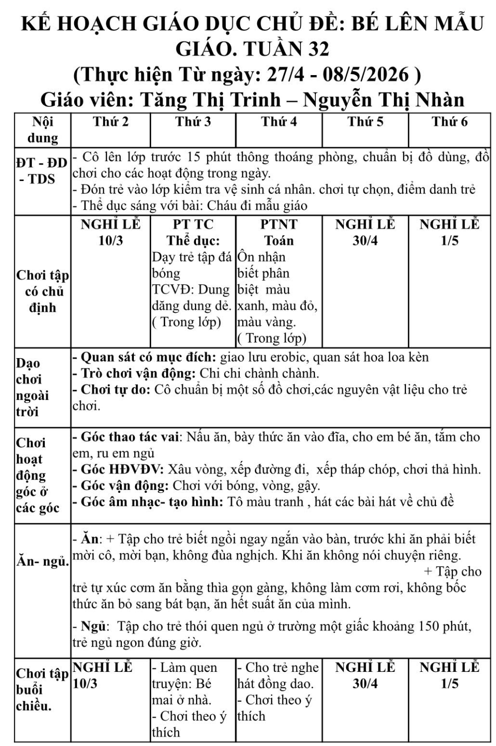 Tuần 32