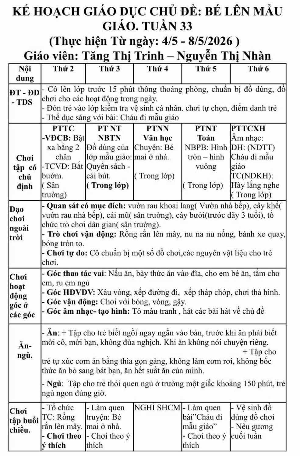 tuần 33