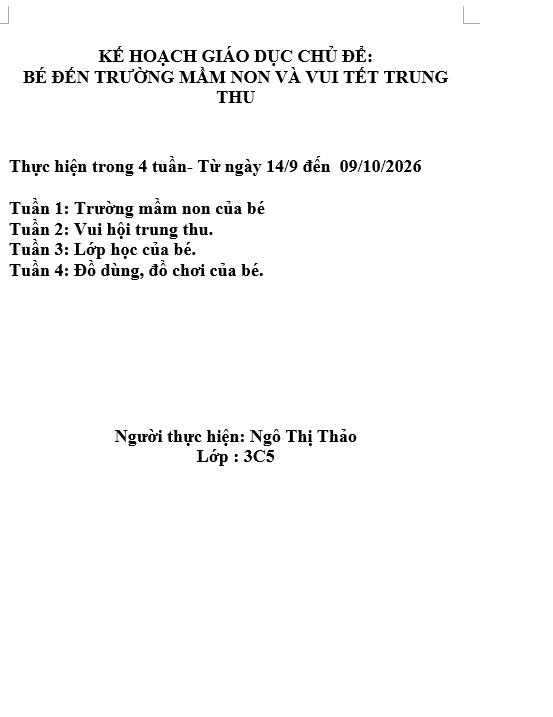 khgdcđ trường mn